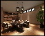 九江国际湾134平米三居室东南亚风格餐厅装修效果图
