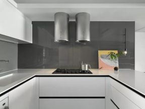 2020家庭厨房设计图 厨房灶具 白色厨房装修效果图