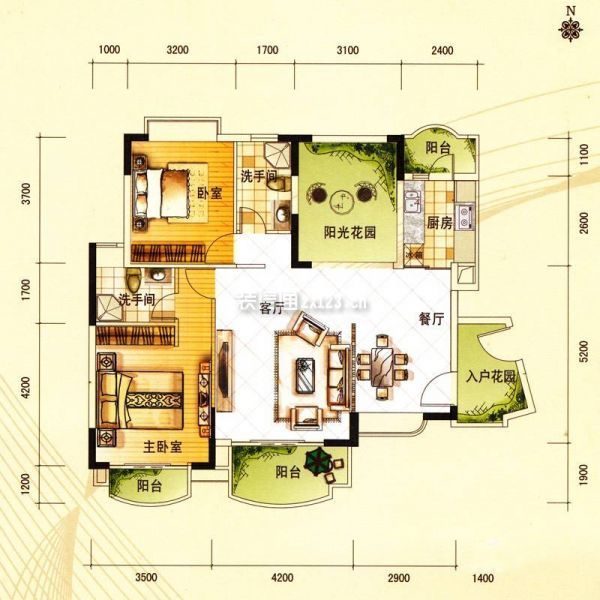 广州莱茵水岸户型图