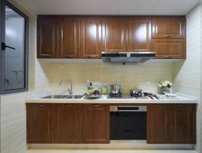  2020厨房实木橱柜效果图图片 家居厨房装修效果图