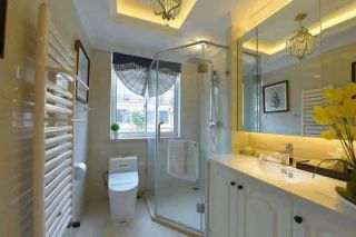 现代风格160㎡二居室卫生间淋浴房设计图片