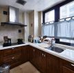 美式风格家装厨房实木橱柜设计图片赏析2023