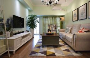 美式风格家装客厅电视柜设计效果图片