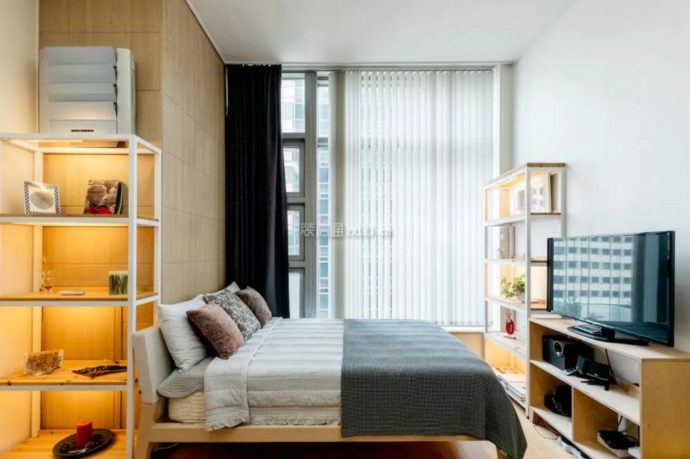 loft公寓卧室简单设计实景图片
