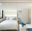 loft小公寓卧室白色装修设计实景图片