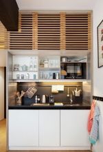 loft公寓开放式小厨房设计实景图片