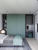简约北欧风格50平米小户型卧室柜子设计图片