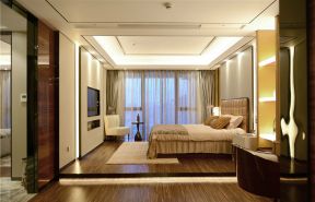 现代简约风格125平米三居卧室软装搭配图片