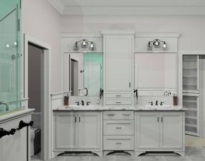  2020卫生间浴柜镜前灯图片 2020卫生间镜前灯装修效果图