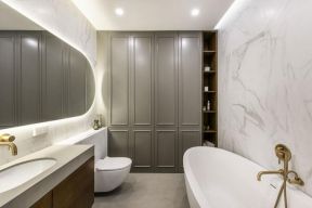 卫生间浴缸装修  欧式风格卫生间欣赏 简约欧式风格卫生间