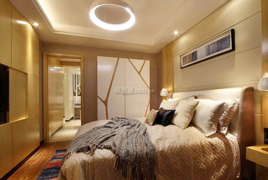 70平米小户型卧室暖色调装潢设计图