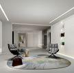 现代风格500平米联排别墅室内休闲椅设计效果图