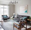 北欧风格135㎡三居室客厅沙发墙家装图片