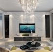 现代风格70平米二居室客厅电视墙装修效果图