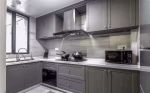 现代轻奢140平米四居厨房橱柜装修实景图片