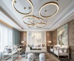 杭州新中式别墅大宅客厅吊灯设计图