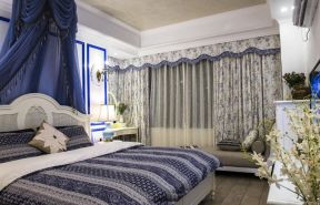 地中海风格卧室图片 2020地中海风格卧室床装修效果图  地中海风格卧室设计 