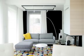 现代客厅设计图片 现代客厅窗帘效果图 