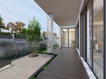 新中式风格700平米别墅室外过道装修效果图