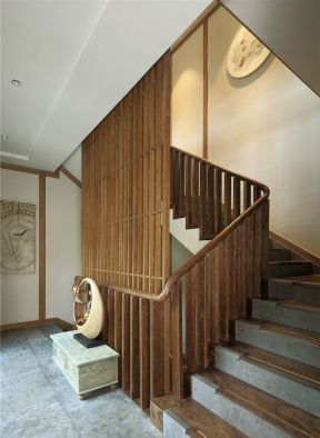 小别墅室内楼梯扶手设计装修效果图