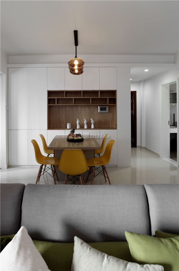 保定翠园公寓一居室65平米简约风格装修案例赏析