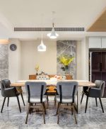 现代风格两居室餐厅地板瓷砖装修效果图片