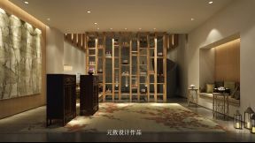 新中式风格800平米美容spa会所休闲区隔断装修效果图
