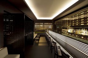 2023现代风格600平米酒吧会所吧台酒柜设计图片