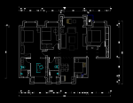 139平方米三居室户型图