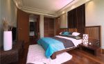 东南亚风格103平三居室卧室墙面设计图片