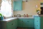 地中海风格家庭厨房橱柜颜色效果图