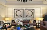 新中式风格客厅沙发背景墙画图片