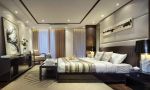 新中式风格卧室床尾凳摆放设计效果图