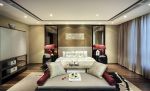 新中式风格主卧室沙发摆放装修装饰图片