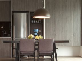 港式风格143平三居室餐厅餐椅设计图片
