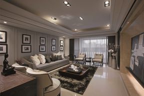 美式风格三居室客厅家具沙发茶几图片赏析