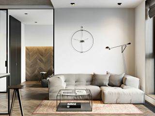 极简风格60平米小户型客厅沙发设计图片