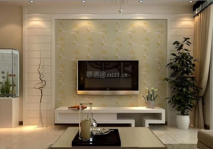 简约现代电视墙设计效果图 2020现代电视柜设计
