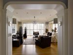 112平米现代欧式风格三居客厅吊顶灯设计图片