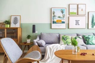 简约北欧风格98平米两居客厅沙发设计图片