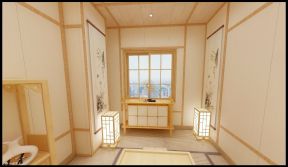 日式简约风格121平三居室房间柜子装修效果图