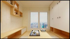 日式简约风格121平三居室茶室装修效果图