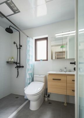 简约北欧风格86平米二居室卫生间设计图片