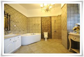 麓山别墅335平米别墅美式风格浴室装修效果图