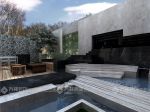 400平米现代简约风格别墅庭院休闲角设计效果图片