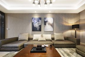 130平方现代风格客厅沙发摆放效果图一览