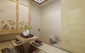 日式风格68平米二居室茶室升降茶几装修效果图