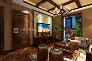大兴采育65平小户型装修 北京装修公司打造东南亚家居