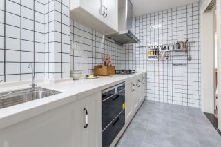 120平米现代北欧风格三居室厨房背景墙装修图片
