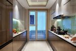 现代中式风格140平四居室厨房门装修图片